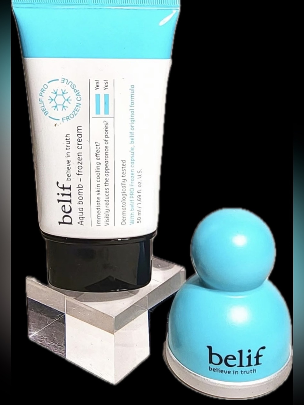 BELIF Aqua Bomb Calming & Soothing
Frozen Gel Cream & Frozen Cooling Massager